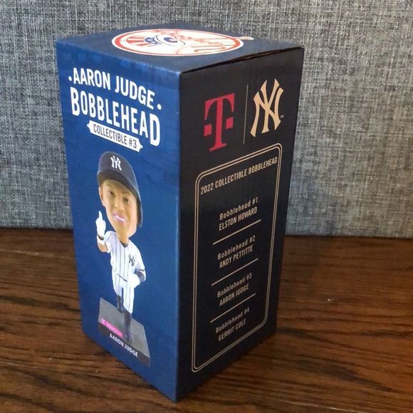 NEW YORK YANKEES AARON JUDGE BOBBLEHEAD NIB SGA 60 Home Runs 2020 - Picture 7 of 11